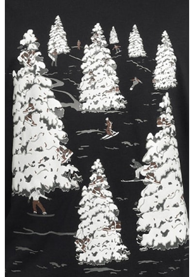 Nike Jordan Brooklyn Holiday Crew Mens Black Tee Grafik Baskılı Pamuklu Erkek Tişört Siyah