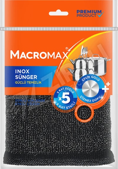 3 Adet Macromax Inox Sünger