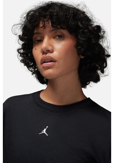 Nike Jordan Diamond Jumpan Women S Loose Fit Top T-shirt Kadın Bol Kalıp File Detaylı Tişört Siyah