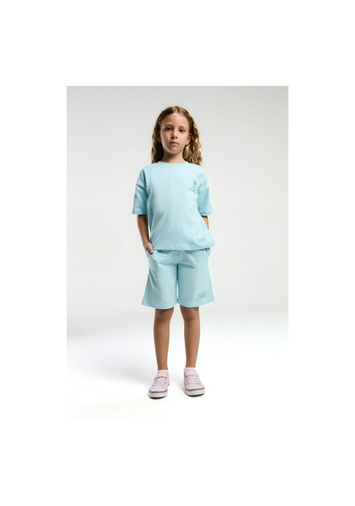 U.s. Polo Assn. Kız Çocuk Mavi Bermuda Takım Us2090 Mavi