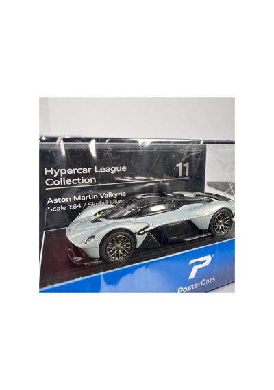Hyper Car Aston Martin Valkrie Skyfall Silver - League Collection 1/64 Model Araba