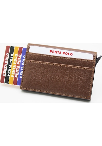 Polo W Club Penta Polo Deri Çerçeveli Mekanizmalı Akıllı Kartlık (442533975)