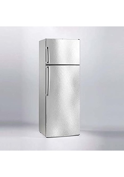 Buzdolabı Sticker Kaplama Dolap Kaplama Etiketi Gümüş Doku Diğer