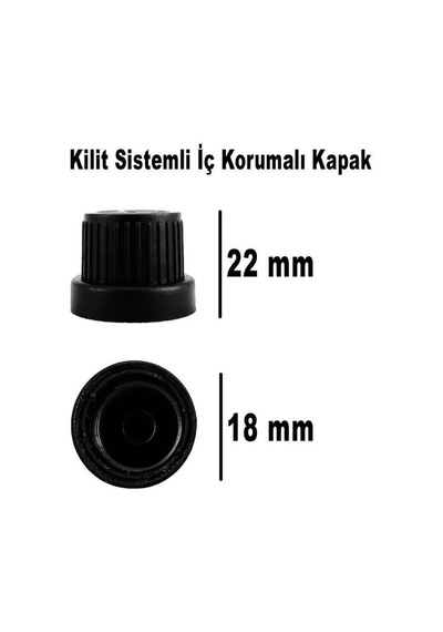 Digithome 132 Li 50 Ml Siyah Kilit Kapaklı Söz Nişan Hediyelik Kolonya Koku Süs Cam Şişesi C1-1-149
