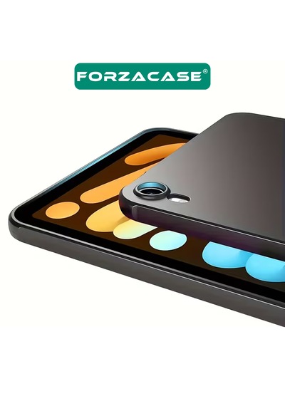 Forzacase Apple Uyumlu iPad  Mini A17 Pro Tablet İle Silikon Kılıf Siyah - Fc155 Arka Kapak