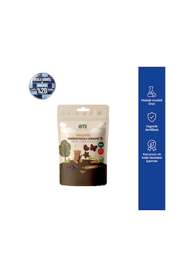 Ots Organik Keçiboynuzlu Bisküvi 55 Gr Organik Sertifikalı, Pestisit Analizli 55 G