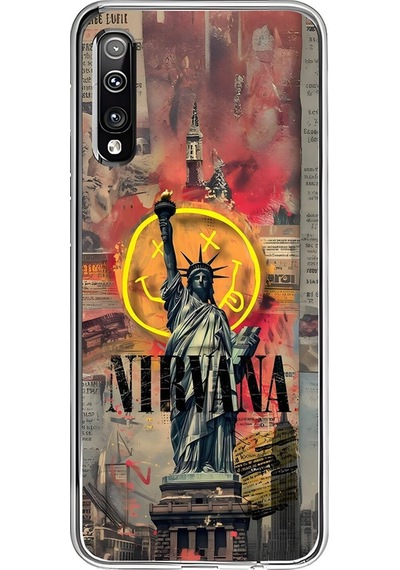 Samsung Galaxy A50 Uyumlu Şeffaf Kılıf Aesthetic 3 Tasarımlı