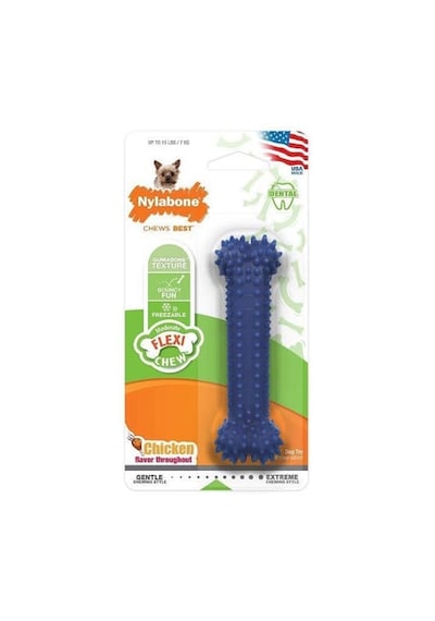 Nylabone Tavuk Aromalı Esnek Kauçuk Köpek Oyuncağı M