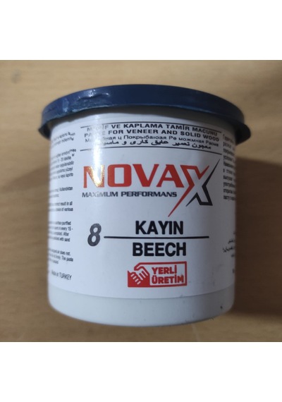 Novax Kayın Renk Ahşap Tamir Macunu 200 Gram Türk Malı 1 Adet