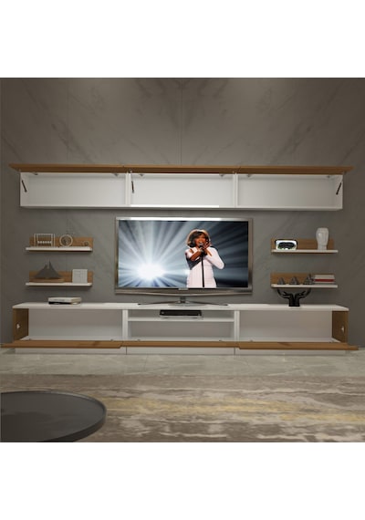 Decoraktiv Trendstyle 8y Slm Tv Ünitesi Tv Sehpası Beyaz - Ceviz