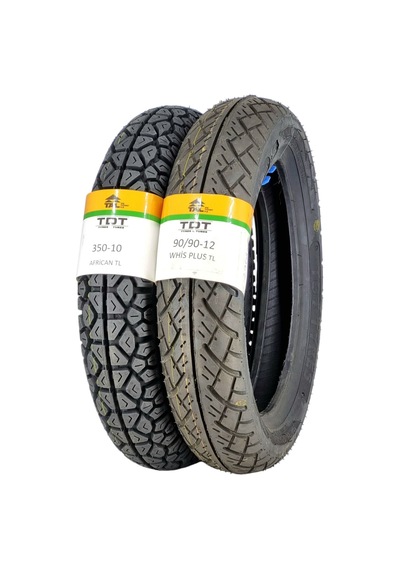 350-10 Ve 90/90-12 Tl Tubeless - Dubleks Lastik Takımı