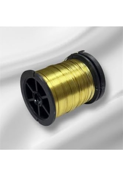 Filografi 0.80 Mm Açık Altın Renkli Tel 30 Gr, 7-8 Metre Arası Açık Bej