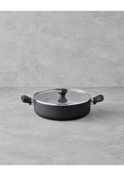 English Home Prego Cerawell Sığ Tencere 26 Cm Siyah Siyah
