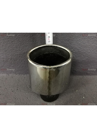 Tek Çıkışlı 95mm Egzoz Ucu Eğik Oval Ağız