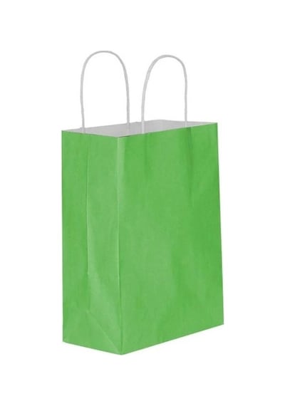 Yeşil Kağıt Hediye Ve Alışveriş Çantası 31x12x41 25 Adet