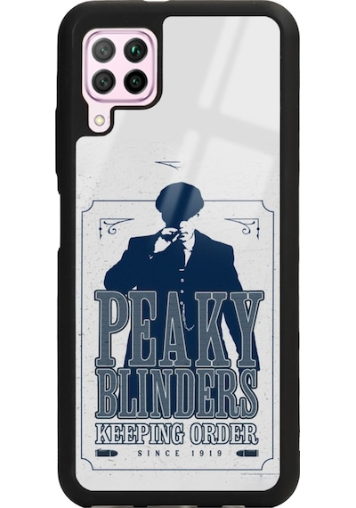 Huawei P40 Lite Peaky Blinders Keeping Tasarımlı Glossy Telefon Kılıfı Siyah