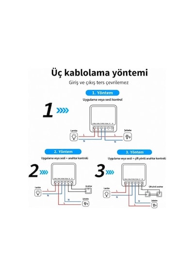Mini Wifi Smart Switch 16a Tuya Alexa Google Home Uyumlu Akıllı Anahtar Modülü