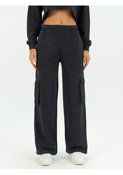Everlast Cool Relax Wmn Comfort Antrasit Kadın Cepli Eşofman Altı Antrasit