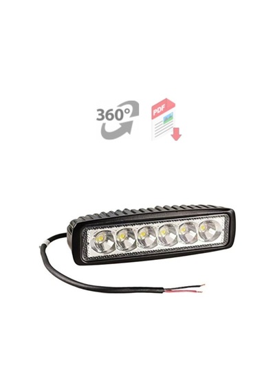 Off Road- Motorsiklet Ön Aydınlatma Mini Dikdörtgen 8led