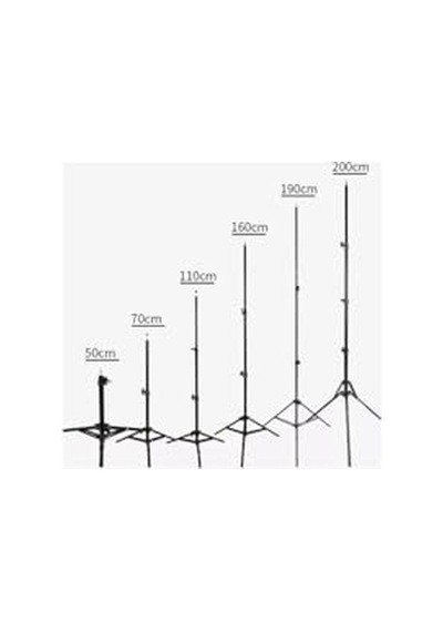 Tripod 2.1 Mt 360 Döner Başlıklı Telefon Tutucu Ring Light Metal Işık Stüdyo Lamba Ayağı Diğer
