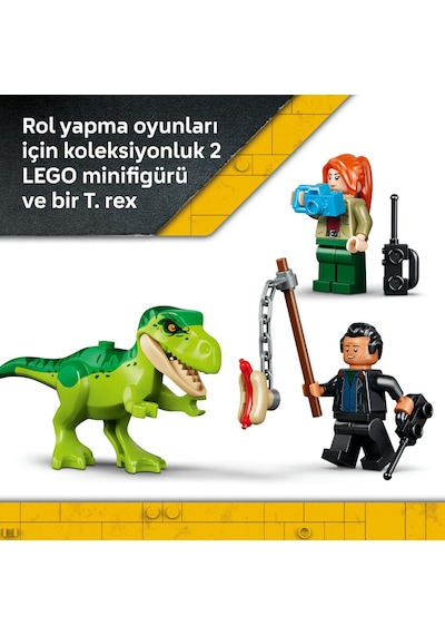 LEGO® Jurassic World Genç T. rex Taşıma Kamyonu 77978 - 4 Yaş Üzeri Çocuklar için Minifigür İçeren Oyuncak Yapım Seti (115 Parça)