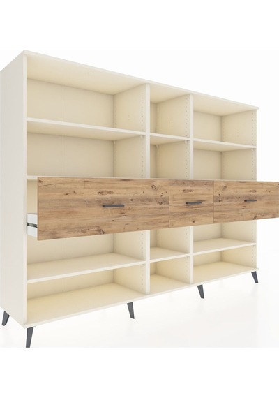 Hyperion Dolap 9 Raflı 3 Çekmeceli 220x44x163 Aytaşı-aytaşı/çam Aytası/atlas Çam - Aytası Hyperion Dolap 9 Raflı 3 Çekmeceli 220x44x163 Aytaşı-aytaşı/çam Aytası/atlas Çam - Aytası