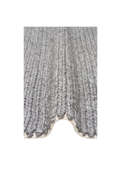 Eko Halı Jade Basketweave Grey Naturel Kazak Örgü Desenli El Dokuma Örgü Halı