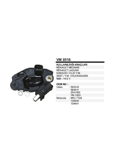 Konjektör Renault Kango Megane Clıo / Vw Passat 86415765
