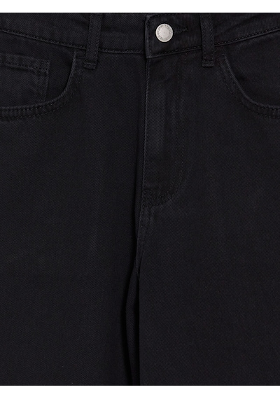 Lcw Jeans Siyah Straight Fit Kadın Jean Pantolon