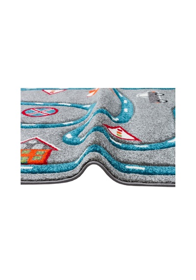 Eko Halı Eko Kids Kds 19 Grey Blue Hav Toz Vermez Çocuk Odası Halısı - 160x230 Gri