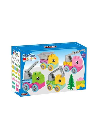 Pilsan Master Bloklar İş Kamyonları Seti 03607