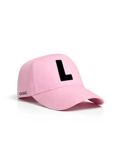 Ogc L Harfi Unisex Şapka Pembe