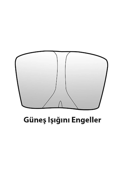Coofbe Çok Katmanlı Tesla Ön Cam Güneşlik Tesla Model Y Model 3 İçin Ön Cam Güneşliği 140cm X 80cm