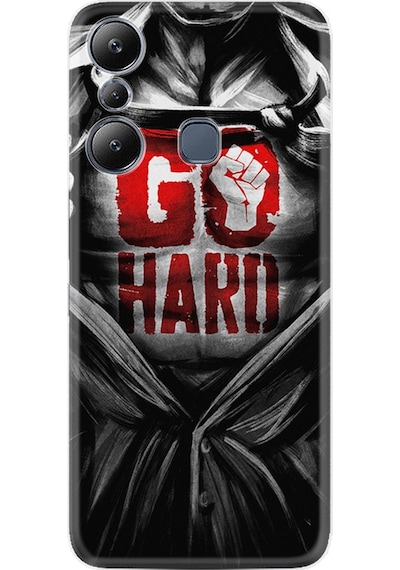 Infinix Hot 20i Kılıf Resimli Desenli Silikon Platinium Series Go Hard 1838