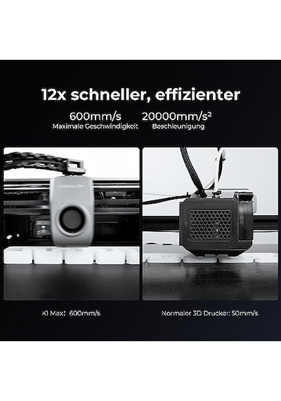 Creality K1 Max 3d Yazıcı, Red Dot Ödülleri Sahibi, 600 Mm/s, Otomatik Seviyelendirme, Çift Soğutma, Akıllı Aı İşlevi, Kullanıma Hazır, Büyük Baskı Boyutu 300x300x300 Mm Creality K1 Max 3d Yazıcı, Red Dot Ödülleri Sahibi, 600 Mm/s, Otomatik Seviyelendirme, Çift Soğutma, Akıllı Aı İşlevi, Kullanıma Hazır, Büyük Baskı Boyutu 300x300x300 Mm