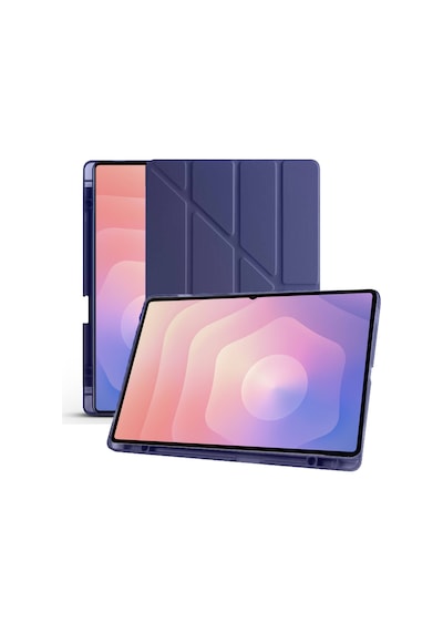 Samsung Galaxy Uyumlu Tab S11 Ultra X930 14.6 İnç Katlanabilir Kalemlikli Standlı Akıllı Kılıf Kapaklı Kılıf