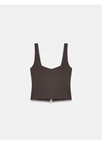 Dilvin 31978 Fermuarlı Top-koyu Kahve