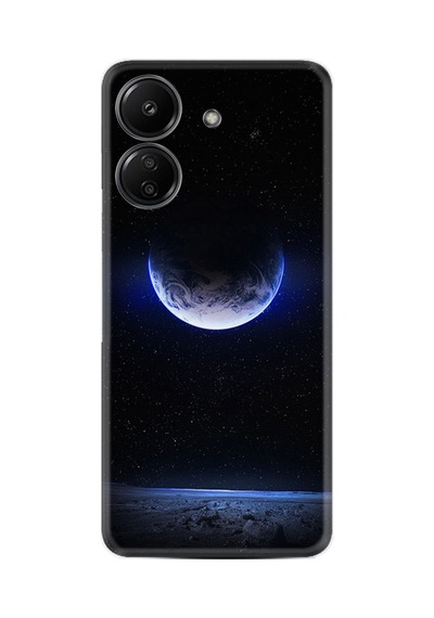 Xiaomi Redmi 13c Kılıf Desenli Silikon Platinium Series Midnight Moon 1802