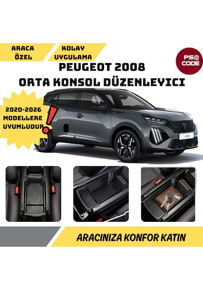 Peugeot 2008 Organizer-orta Konsol Düzenleyici