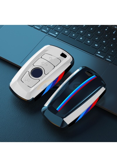Bmw Uyumlu Anahtarlık Beyaz Şık Tasarım Kumanda Kabı Bmw Uyumlu Keychain White