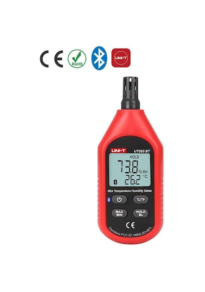 Uni-T UT 333BT Bluetooth Mini Isı Nem Ölçer -10°/60° 0-100 Rh