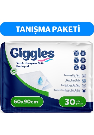 Giggles 60 x 90 Yatak Koruyucu Örtü 30'lu