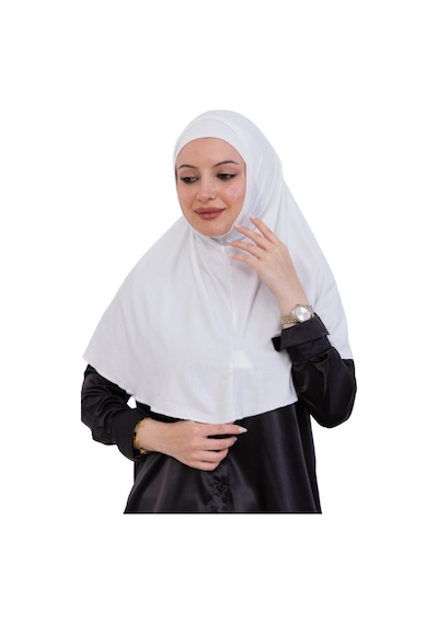 Modish Group Hazır Türban & Başörtü Viskon Bone Setli Rahat Tesettür Şal İslami Giyim - Krem