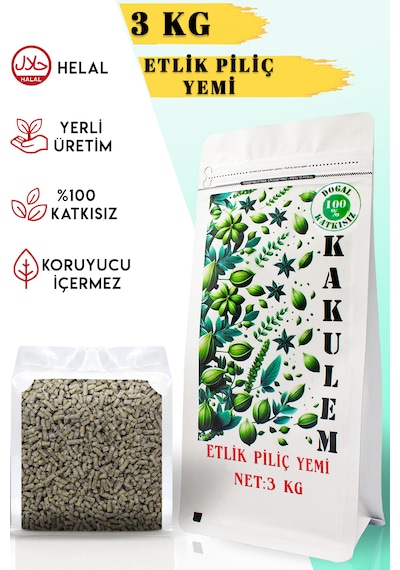 Kakulem Sertifikal Etlik Tavuk Civciv Piliç Yemi 3 Kg