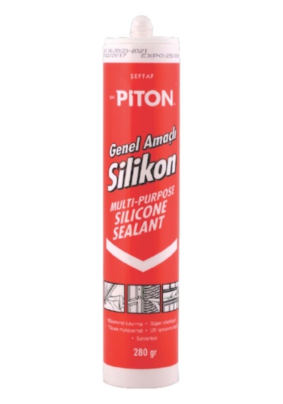 Piton Genel Amaçlı Silikon 280 Gr Siyah Siyah
