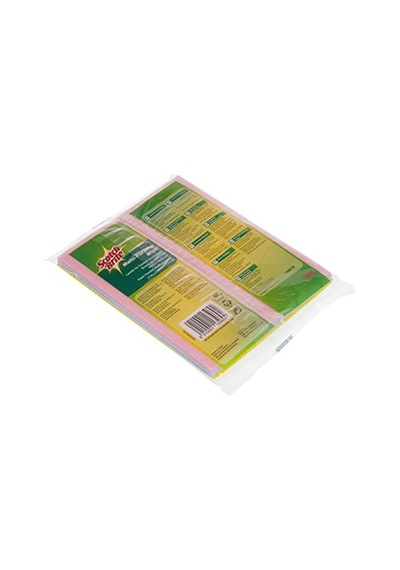 Scotch Brite Genel Kullanım Amaçlı Renkli Bez 3 Adet Sarı/Pembe/Mavi