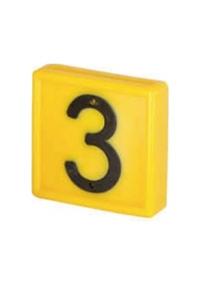 Sarı Numara "3"
