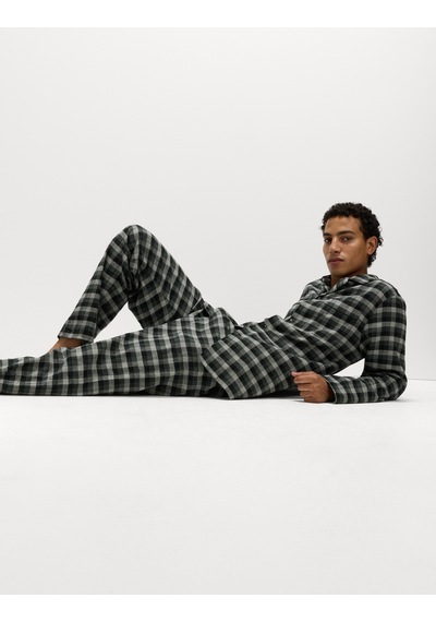 Marks & Spencer Ekose Pijama Takımı T07007631 Gri