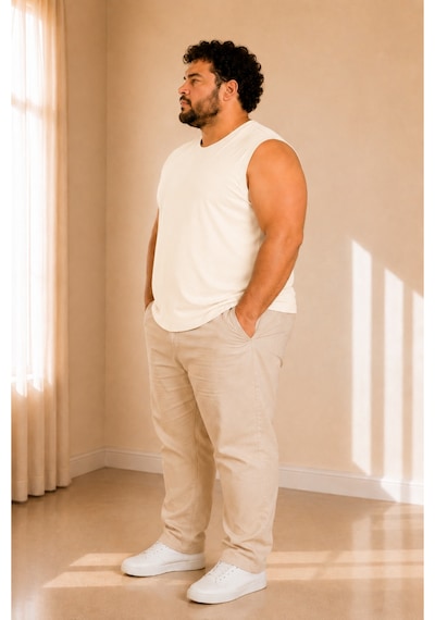 Sngl Tekstil Erkek Büyük Beden Oversize Sıfır Kollu T-shirt 3xl 4xl 5xl 6xl 7xl 8xl 9xl Ekru