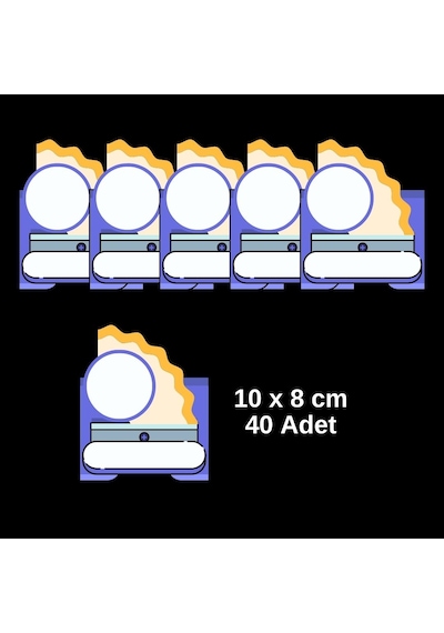 Öğrenci Yaka Ve Dolap İsim Kartları Mb1 40'lı Paket